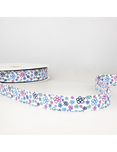 Bias flowers - Blue