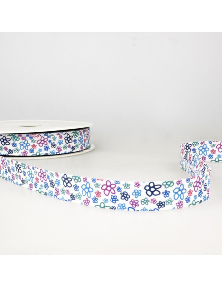 Bias flowers - Blue