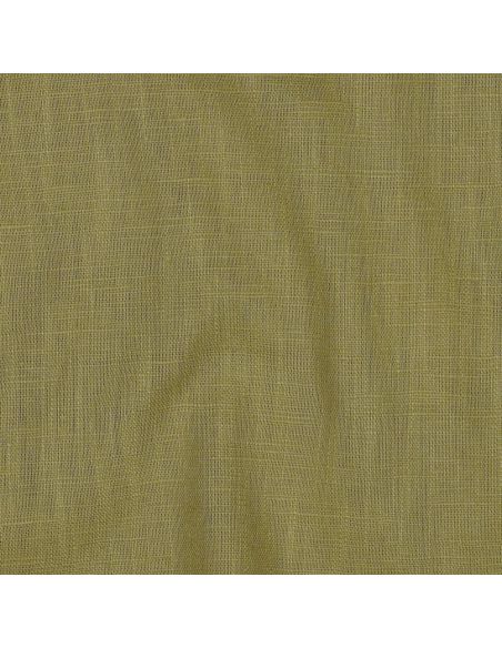 Tissu lin coton lavé - Kaki clair