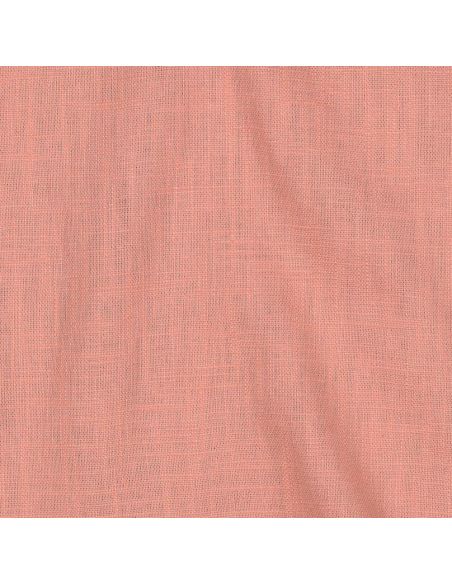Tissu lin coton lavé - Vieux rose