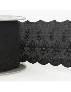 Clémence English Embroidery 85 mm - Black