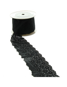 English embroidery Lise 76 mm - Black