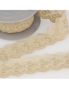 Anaïs English Embroidery 45 mm - Ecru