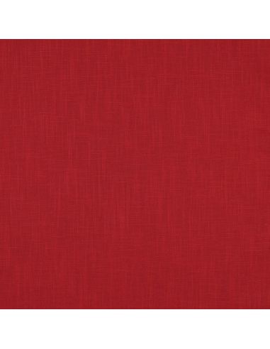 Tissu lin coton lavé - Rouge
