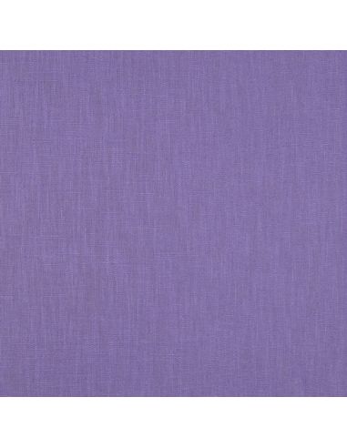 Tissu lin coton lavé - Violet