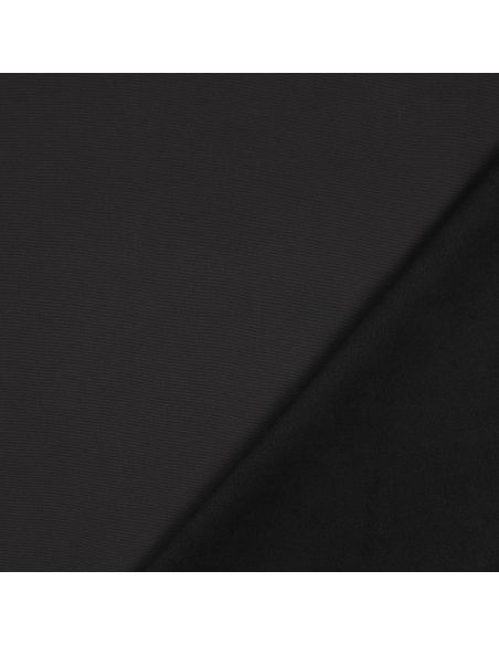 Tissu softshell déperlant envers micro polaire - Noir