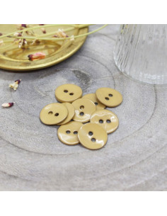 Glossy Button - Mustard