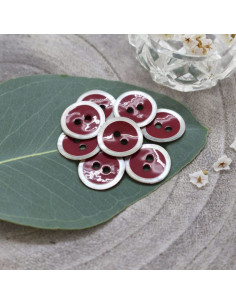 Halo Button - Amaranth