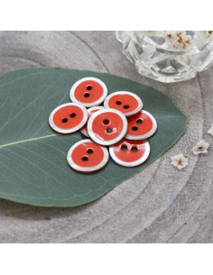 Halo Button - Tangerine