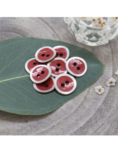 Halo Button - Terracotta