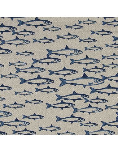 Toile de coton canvas - Banc de poissons