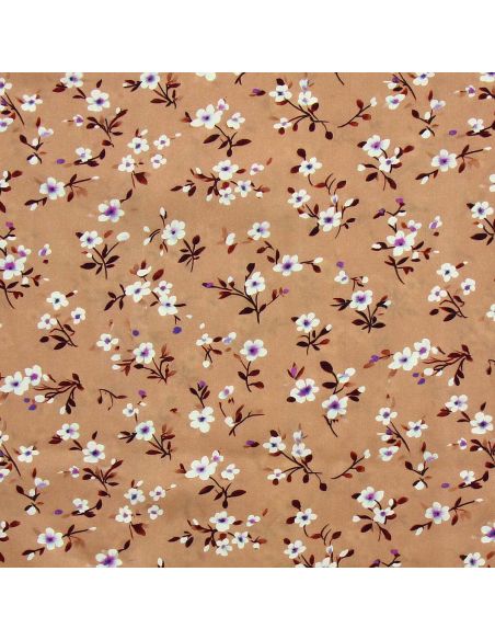 Tissu viscose Rosier sauvage - Alezan