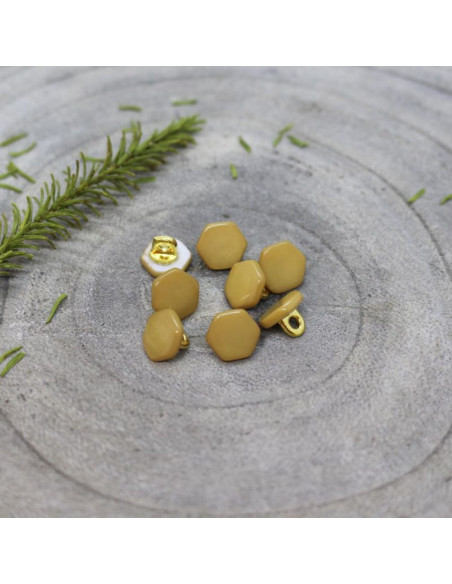 Quartz Button - Mustard