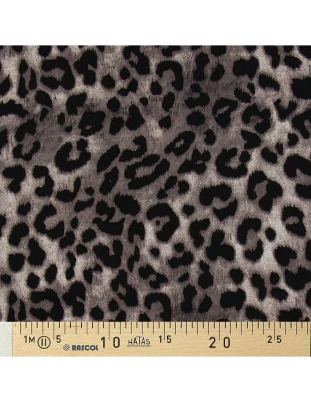 Tissu viscose Léopard - Fauve