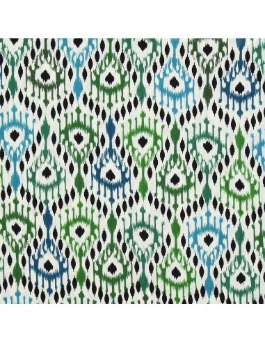 Tissu viscose Paon - Vert