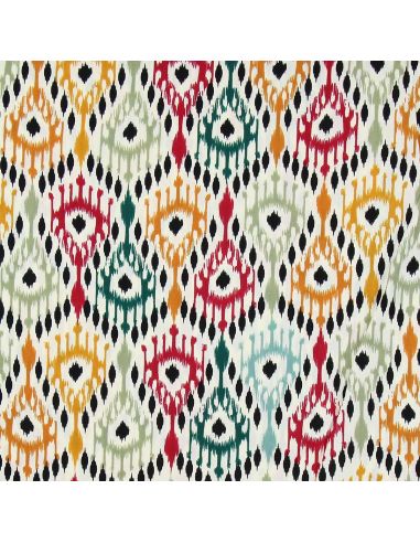 Tissu viscose Paon - Orange