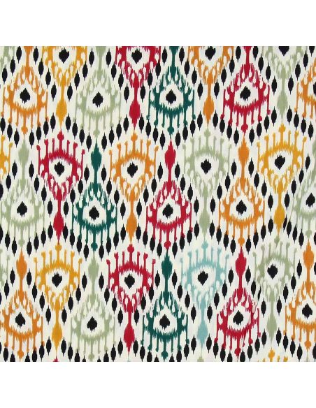 Tissu viscose Paon - Orange