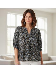 Tissu viscose Myosotis - Lavande 2