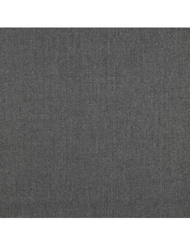 Tissu gabardine viscose brossée premium - Gris chiné moyen