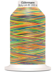 Gütermann Bulky-Lock Multicolour Foam Thread Cone 1000 m