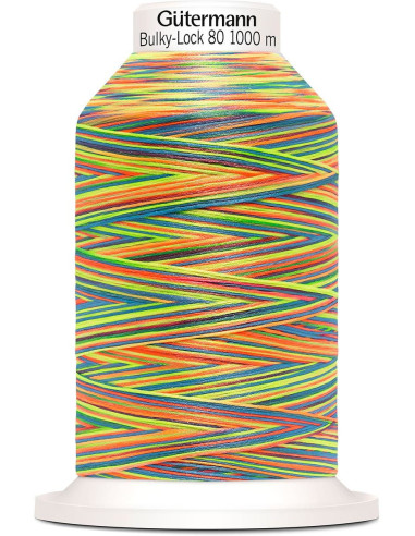 Gütermann Bulky-Lock Multicolour Foam Thread Cone 1000 m