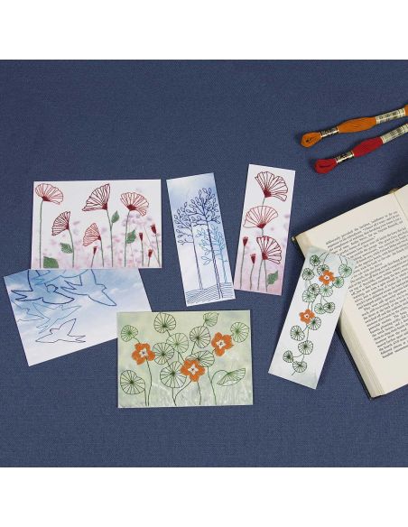 Kit de cartes à broder - Nature