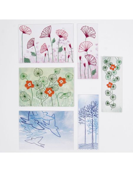 Kit de cartes à broder - Nature
