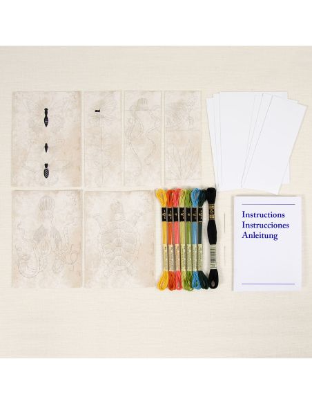 Kit de cartes à broder - Animaux