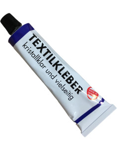 Transparent glue for fabrics