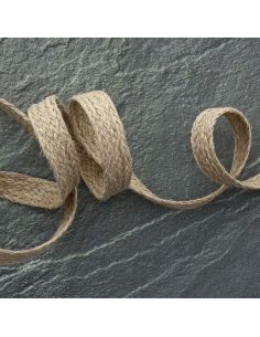 Tresse plate jute 20 mm - Lin