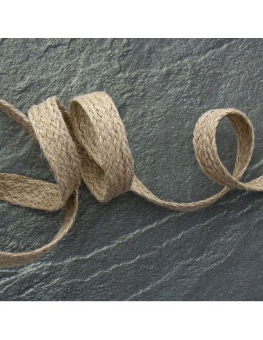 Tresse plate jute 20 mm - Lin