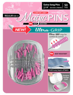 Box of 50 extra-long ultra grip magic pins