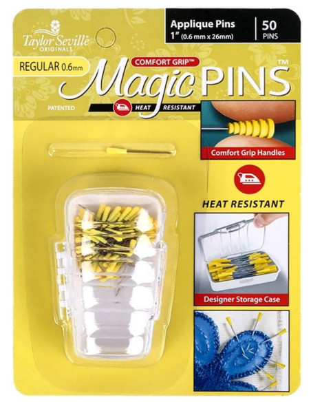 Box of 50 magic pins for appliqué