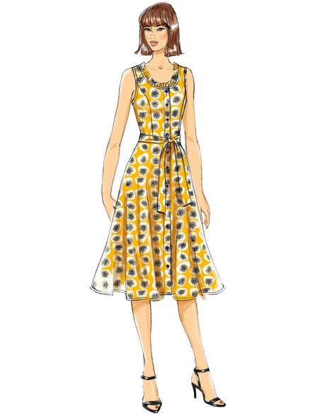 Dress pattern, belt, and handbag - Butterick 6674