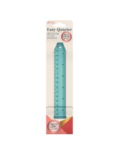 Règle rectangle quilting 20,3 cm x 2,54 cm Easy-Quarter- Turquoise 2