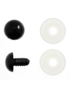 Lot de 6 yeux de sécurité 9 mm - Rose