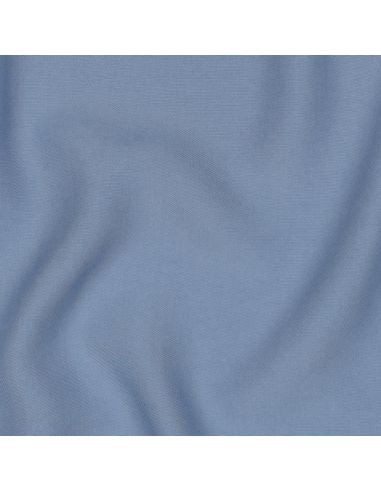 Tissu tencel effet peau de pêche - Bleu charette