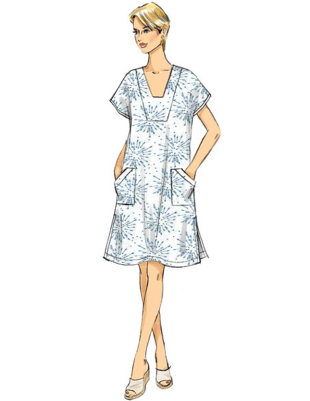 Tunic and caftan pattern - Butterick 6683