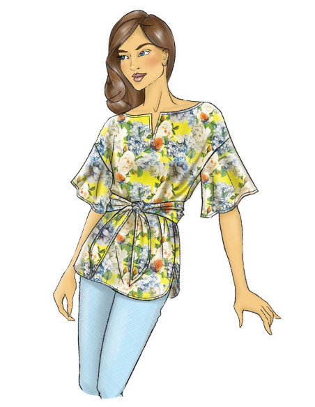 Butterick 6685 - Top and Belt Pattern