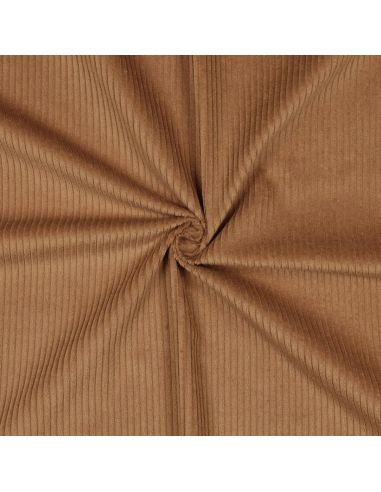Cotton corduroy fabric - Chocolate