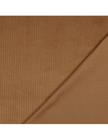 Cotton corduroy fabric - Chocolate