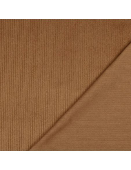 Cotton corduroy fabric - Chocolate