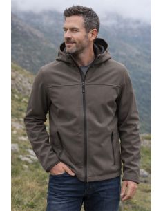 Tissu softshell déperlant envers micro polaire - Taupe 2