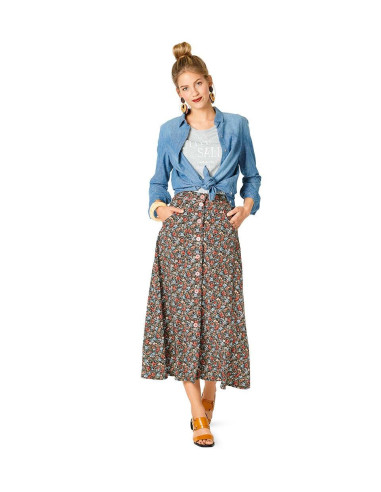 Flared Skirt Pattern - Burda 6252