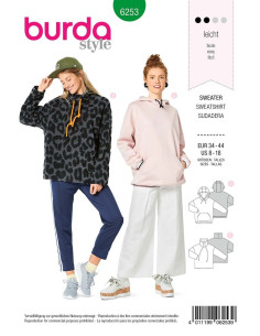 Sweatshirt pattern - Burda 6253
