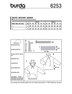 Sweatshirt pattern - Burda 6253 2