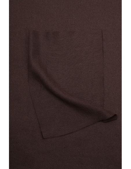 Tissu twill lin viscose Liva Eco Oat Chocolate - Atelier Brunette