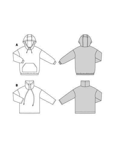 Sweatshirt pattern - Burda 6253