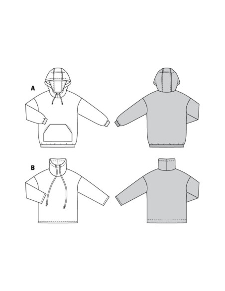 Sweatshirt pattern - Burda 6253