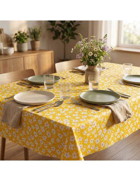 Nappe toile cirée Captain Cook Happy Days - Ambre